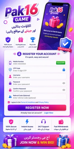 Download Pak16 Game Apk Offical Earning App in Pakistan pak16 game apk