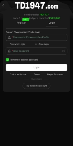 td 1947 game login